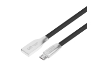 Kabel VIGGO DESIGN USB-microUSB 1m Czarny